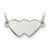 Sterling Silver Engraveable Double Heart Plate Charm hide-image
