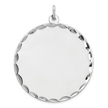 Sterling Silver Engraveable Round Disc Charm hide-image