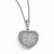 Sterling Silver & CZ Polished Heart Pendant Necklace