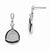 Sterling Silver CZ Triangle Dangle Post Earrings