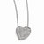 Sterling Silver & CZ Polished Heart Pendant Necklace