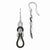 Sterling Silver CZ Polished Dangle Earrings