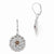 Sterling Silver CZ Swirls Leverback Earrings