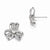 Sterling Silver CZ Flower Post Earrings