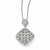 Sterling Silver & CZ Polished Pendant Necklace