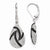 Sterling Silver CZ Teardrop Leverback Earrings
