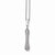 Sterling Silver & CZ Polished Fancy Pendant Necklace