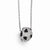 Sterling Silver & CZ Heart Pendant Necklace