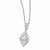 Sterling Silver & CZ Pendant Necklace