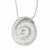 Sterling Silver & CZ Swirl Pendant Necklace