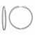 Sterling Silver Rhodium-plated 706 stones CZ Hinged Hoop Earrings