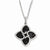 Sterling Silver & CZ Hearts Necklace