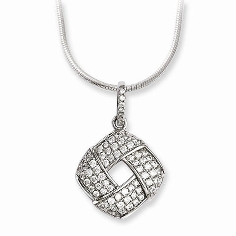 Sterling Silver & CZ Necklace
