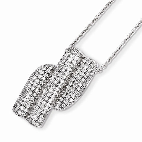 Sterling Silver & CZ Necklace