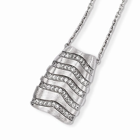 Sterling Silver & CZ Necklace