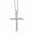 Sterling Silver & CZ Cross Necklace