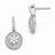 Sterling Silver CZ Dangle Post Earrings