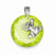 Sterling Silver Green CZ Frog Pendant, Pendants for Necklace