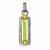 Sterling Silver & Vermeil Light Green CZ Pendant, Pendants for Necklace