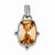 Sterling Silver Champagne CZ pendant, Pretty Pendants for Necklace