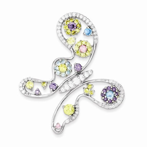 Sterling Silver CZ Pendant, Alluring Pendants for Necklace