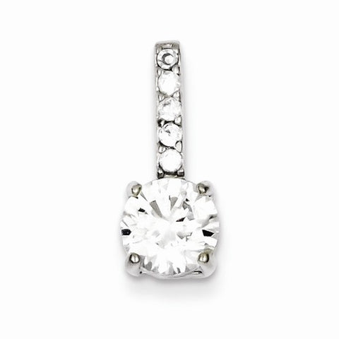 Sterling Silver CZ Pendant, Appealing Pendants for Necklace