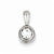 Sterling Silver CZ Pendant, Charm