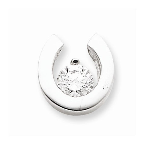 Sterling Silver CZ Pendant, Delightful Pendants for Necklace