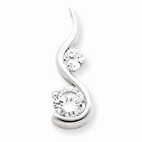 Sterling Silver CZ Pendant, Fine Pendants for Necklace