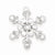 Sterling Silver CZ Snowflake pendant, Pretty Pendants for Necklace