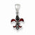 Sterling Silver Enameled Fleur de Lis Pendant, Pendants for Necklace