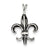 Fleur De Lis Charm in Sterling Silver