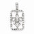 Sterling Silver CZ Fleur De Lis pendant, Beautiful Pendants for Necklace