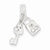 Sterling Silver CZ Lock & Key Pendant, Pendants for Necklace