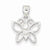 Sterling Silver CZ Butterfly pendant, Stylish Pendants for Necklace