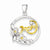 Sterling Silver Vermeil CZ Mom Pendant, Pendants for Necklace