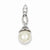 Sterling Silver Syn. Pearl CZ Pendant, Pendants for Necklace