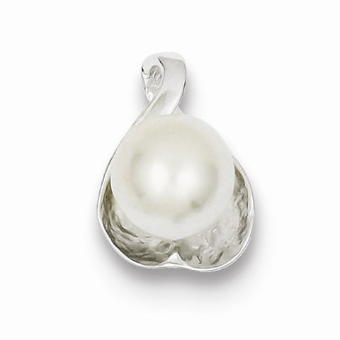 Sterling Silver Imitation Pearl Pendant, Pendants for Necklace