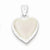 Sterling Silver Reversible Heart Mother of Pearl Pendant, Pendants for Necklace