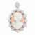 Sterling Silver CZ Cameo pendant, Pendants for Necklace