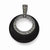 Sterling Silver Onyx & Marcasite Circle Slide Pendant, Pendants for Necklace
