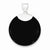 Sterling Silver Round Black Onyx Pendant, Pendants for Necklace