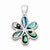 Sterling Silver Flower Abalone Pendant, Pendants for Necklace