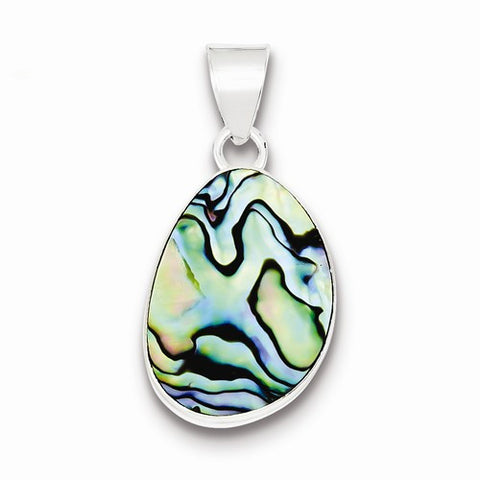 Sterling Silver Abalone Pendant, Pendants for Necklace