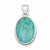Sterling Silver Oval Turquoise Pendant, Pendants for Necklace