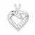 Sterling Silver CZ Heart Pendant, Lovely Pendants for Necklace
