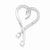Sterling Silver CZ Heart Pendant, Appealing Pendants for Necklace