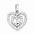Sterling Silver CZ Heart pendant, Delightful Pendants for Necklace