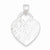Sterling Silver Embossed Love Heart Pendant, Pendants for Necklace