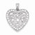 Sterling Silver CZ Heart Pendant, Fine Pendants for Necklace